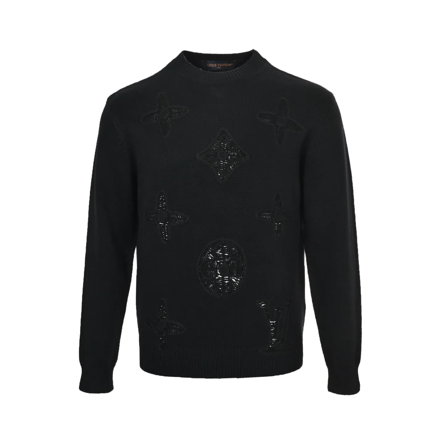Louis Vuitton/25Fw dark embroidered jacquard sweater